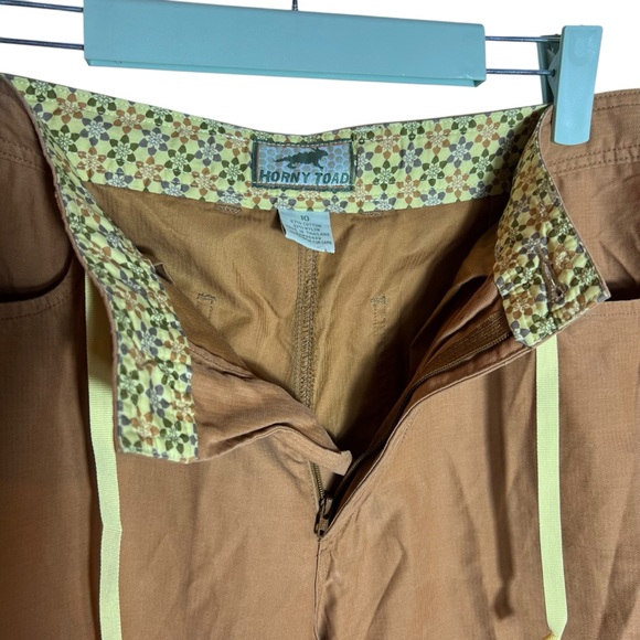 Horny Toad Khaki Tan Cropped Drawstring Cotton Blend Pants, Size 10 - Picture 5 of 14